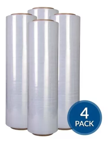 4 Pack Rollo Film Plastico Para Embalar Embalaje Emplaye 18