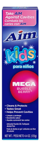 Lente Kids Gel Flor Pasta Dentalmega Burbujas Berry 4.4oz. (