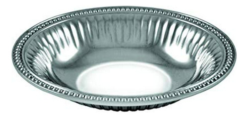 Bowl Oval Mediano Flutes & Pearls, Plata, 10 .