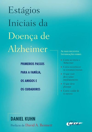 Estágios iniciais da doença de Alzheimer, de Kuhn, Daniel. Editora Grupo Editorial Global, capa mole em português, 2010