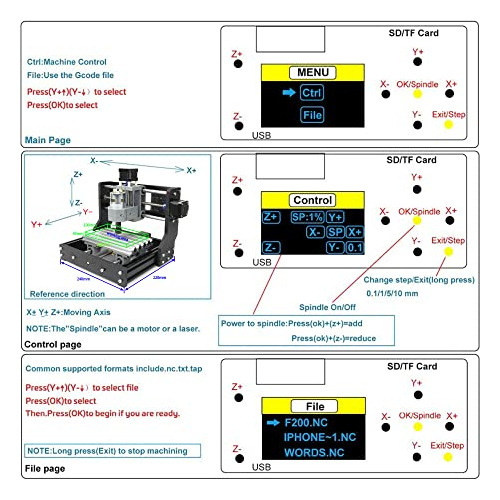 Kit De Máquina De Fresado Cnc 1610 Pro Cnc, Control Gr...