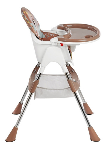 Silla De Comer Bebe Doble Bandeja Con Canasto Porta Objetos
