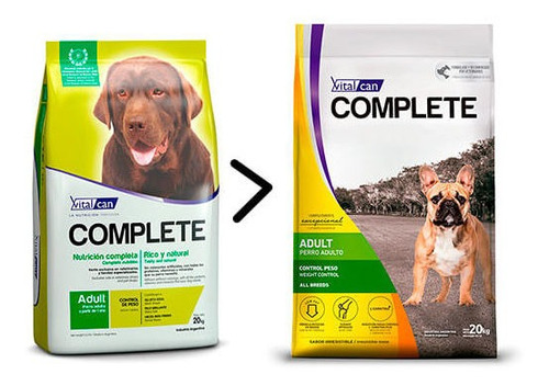 Vital Can Complete Control Peso X 20k Zona Norte Il Cane Pet