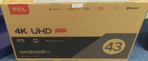 Imagen 2 de 4 de Tv Led Tcl 43 Android Smart Uhd 4k 43p615 Udr