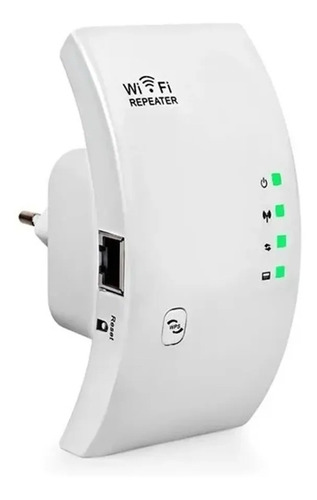 Imagen 1 de 10 de Repetidor Amplificador Curvo Wifi Rj45 300 Mbps