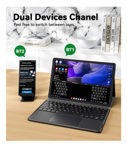 Funda Con Teclado Greenlaw Para Samsung Galaxy Tab S9 Plus,