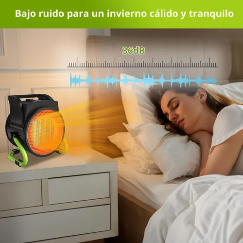 Estufa Cañon Calor Economico Programable Muy Segura Con Gtia Negros