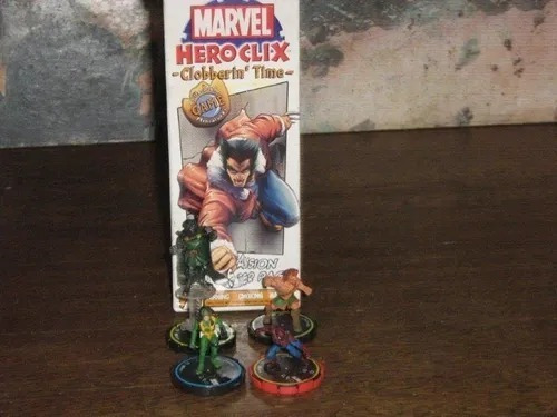 Lote Com 4 Bonecos Marvel Hero Clix Homem Aranha, Hercules (Usado)
