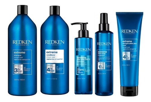 Shampoo Extreme 1000ml Repara+acond+mask+protec+crema Redken