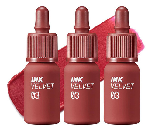 3 Tinta De Labios Ink Velvet N°3 Red Only - Peripera