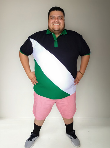 Fraccionada En Playera Polo Talla Extra 4xl, 5xl, 6xl, 7xl