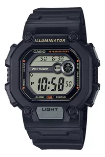 Reloj Casio Hombre W-737hx-1a Batería 10 Años Sumergible Luz Color De La Malla Negro Color Del Bisel Negro Color Del Fondo Natural