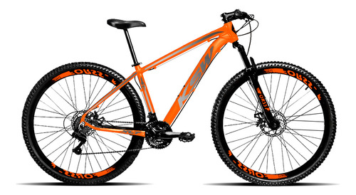 Bicicleta Aro 29 Masculina Ksw Aluminio 21 Marchas Mtb Mcz18 Cor Laranja Tamanho do quadro 17