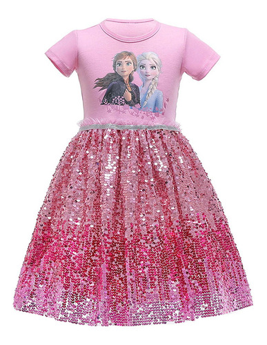 Disfraz Talla 2-3t Para Niñas Vestido De Princesa Elsa