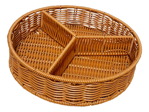 Cesta De Frutas De Ratán Bandeja De Pan Bande 28 Cmx6cm