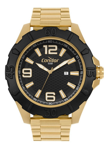 Relógio Condor Masculino Sporty Bicolor - Copc32ew/7p Correia Dourado