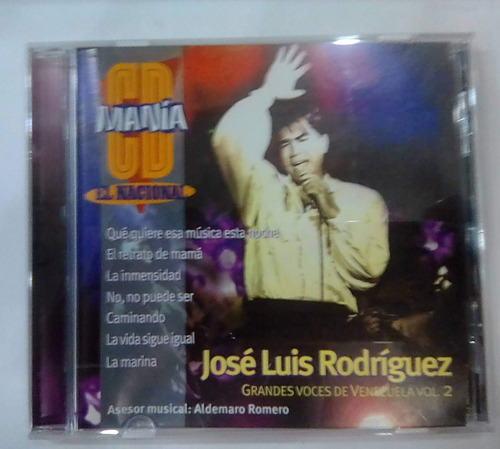 José Luis Rodríguez. Grandes Voces. Cd Org Usado. Qqb.