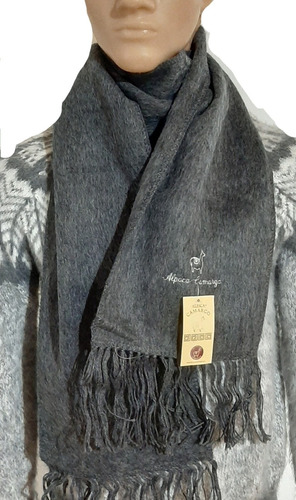 Alpaca Camargo Bufanda de lana gris claro elegante Accesorios Bufandas Bufandas de lana 