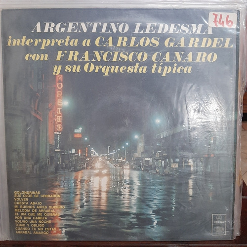 Vinilo Argentino Ledesma Interpreta A Carlos Gardel T1