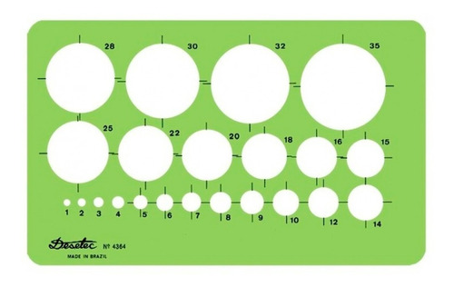 Gabarito Trident Desetec 4364 Desenho Bolometro Circulos