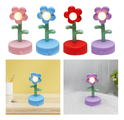 Y Lámpara De Mesa Con Flores Creativas, Luz Nocturna,