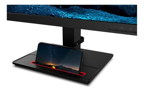 Monitor Lenovo Thinkvision T23i-20 de 23 Ips, Dp, Hdmi, Vga, cor preta
