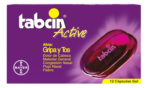 Tabcin Active Liquid Gels X12cap