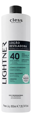 Água Oxigenada Lightner 850ml Descolorante 40volume Cless