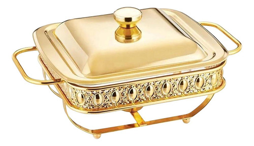 Bandeja Para Servir Platos De Frotamiento, Juego De Oro