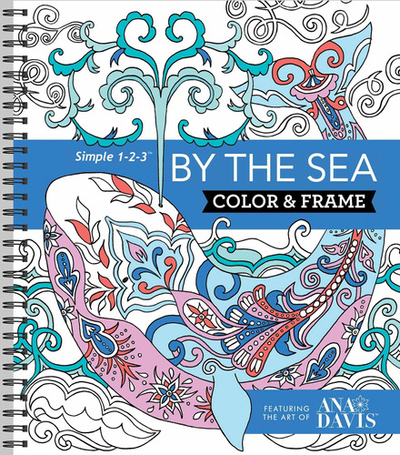Libro Color & Frame Coloring Book - By The Sea Nuevo