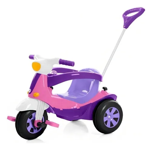 Triciclo eléctrico Motoca Velotri - Bicicleta rosa