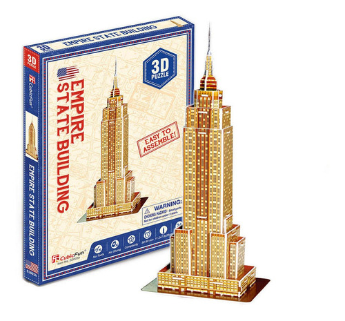 Imagen 1 de 2 de Empire State Building - Puzzle 3d - 24 Piezas - Cubicfun