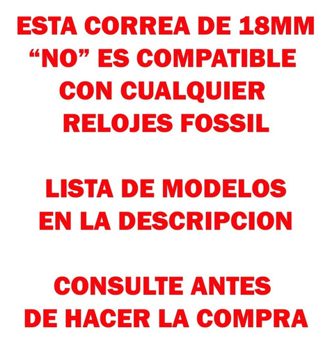 Correa D Piel De Avestruz Para Smartwatch Fossil Gen 6 42mm