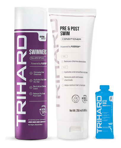 Conjunto De Cuidados Com O Cabelo Trihard Swimmers Shampoo +
