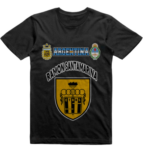 Remera Algodon Negra Ramon Santamarina Tandil