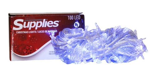 Led 100l Cable Transp  Luz Azul Caja Supplies (8.00)