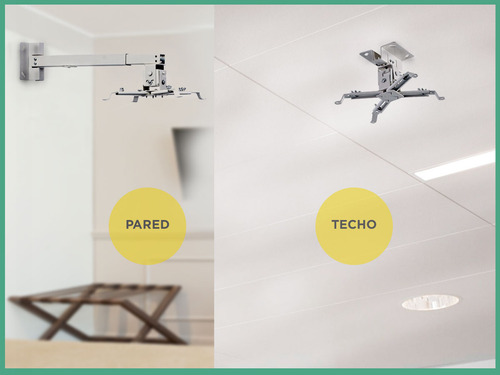 Soporte De Techo Para Proyector Universal Todas Las Marcas Color Blanco