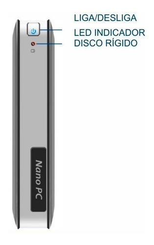 Cpu Nano Pc Tob Compact Dual Core 2.4ghz 4gb 500gb Hdmi Wifi