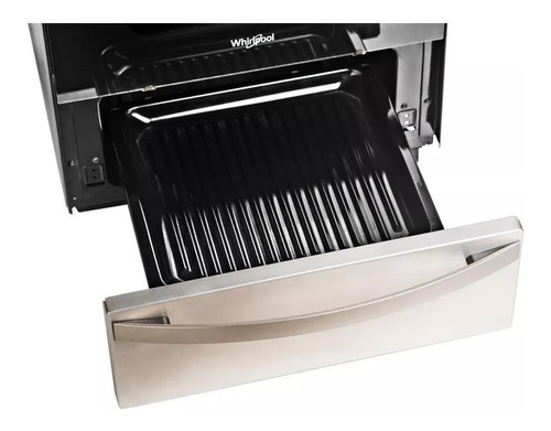 Imagen 5 de 6 de Cocina A Gas Whirlpool 4 Hornallas 55 Cm Wfx57dw Inox