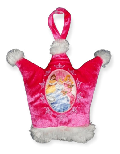  Almohada Peluche Corona Rosa Disney Princesas Cuna De Bebes