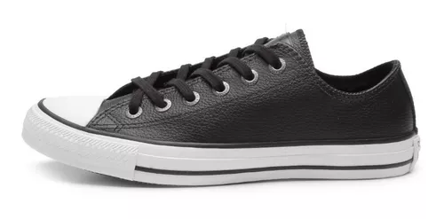 Tênis Converse All Star Couro Original. - Preto