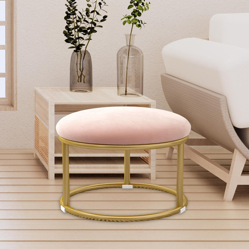 Reposapiés Pequeño Taburete Otomano Sofá Taburete De Rosa