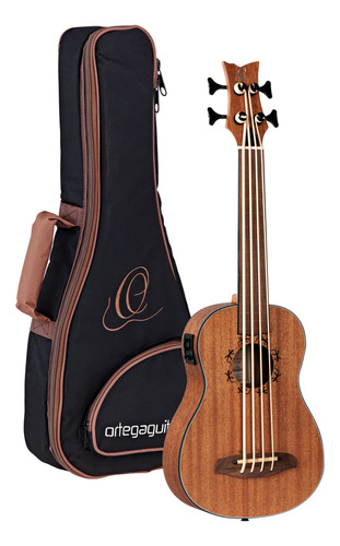 Ortega Guitars 4 Cuerdas Lizard Series Fretless Acústico-e.