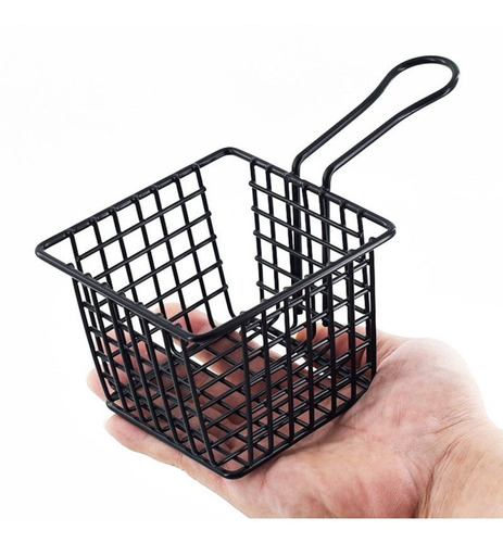 Imagen 5 de 7 de Mini Cesta Para Servir Papas Fritas Nuggets Cocina