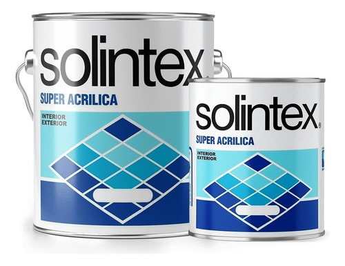 Pintura Super Acrilica Blanco Puro 301 1/4 Galon Solintex