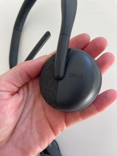 Headset Com Fio Dell Wh3024 Com Cancelamento De Ruído Cinza/preto (Usado)