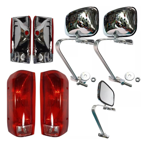 Kit De Espejos Y Calaveras Ford Pickup 92-96 ( 4 Piezas )