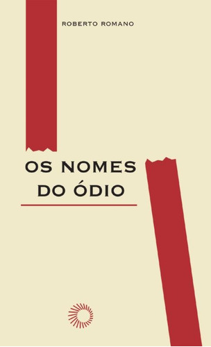 Os nomes do ódio, de Romano, Roberto. Série Elos Editora Perspectiva Ltda., capa mole em português, 2009
