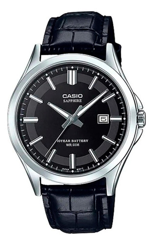Reloj Casio Mts-100l-1a Acero Hombre Plateado