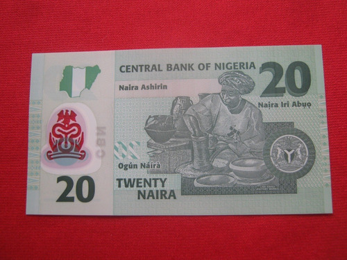 Nigeria 20 Naira 2020 Polímero 